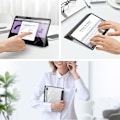 Miniatyrbild 3 av 6: DUX DUCIS Galaxy Tab S9 Plus Fodral TOBY Tri-Fold Svart