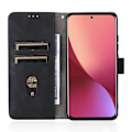 Miniatyrbild 6 av 6: Xiaomi 12 Fodral Skin Touch Läder Svart