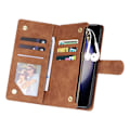 Miniatyrbild 4 av 6: Samsung Galaxy S24 Plus Fodral Läder Multifunktionell Brun