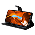 Miniatyrbild 3 av 6: Xiaomi Redmi Note 14 4G Fodral Läder Folio Svart