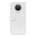 Miniatyrbild 5 av 6: Nokia G10 / G20 Fodral Crazy Horse Retro Läder Vit