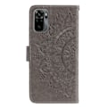 Miniatyrbild 3 av 6: Xiaomi Redmi Note 10S - Mandala Läder Fodral - Grå