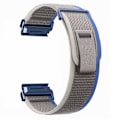 Miniatyrbild 1 av 6: Klockarmband 26 mm Nylon Loop Grå/Blå
