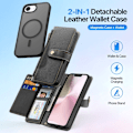 Miniatyrbild 3 av 6: DUX DUCIS iPhone 16e 2in1 Magnet Fodral Lawa Series Svart