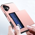 Miniatyrbild 6 av 6: iPhone 16 Plus Skal Hybrid Med Kortfack Mörk Blå