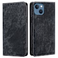 Miniatyrbild 1 av 6: iPhone 15 Plus Fodral RFID Flip Retro Svart