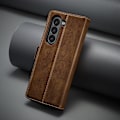Miniatyrbild 6 av 6: LC.IMEEKE Galaxy Z Fold 5 Fodral RFID Läder Brun