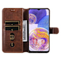 Miniatyrbild 2 av 6: Samsung Galaxy A23 5G Fodral Klassiskt Läder Brun