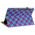 Miniatyrbild 5 av 6: Samsung Galaxy Tab S7 Plus / Tab S8 Plus Fodral Vävd Textur Blå/Rosa