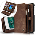 Miniatyrbild 1 av 5: iPhone 7/8 Plus - CASEME 2-i-1 Multifunktionellt Plånboksfodral - Brun Brown Brun