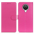 Miniatyrbild 1 av 6: Nokia G10 / G20 Fodral Litchi Läder Rosa