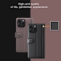 Miniatyrbild 4 av 6: iPhone 16 Pro Max Fodral Äkta Läder Svart