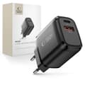 Tech-Protect 30W Väggladdare PD QC3.0 USB-C / USB-A Svart