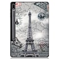 Miniatyrbild 4 av 6: Samsung Galaxy Tab S7 Plus / Tab S8 Plus Fodral Tri-Fold Pennhållare