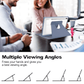 Miniatyrbild 5 av 6: Galaxy Tab S9 Plus Fodral 360° Rotation Hybrid Lila