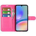 Miniatyrbild 2 av 6: Samsung Galaxy A05s 4G Fodral Litchi Läder Rosa