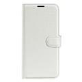 Miniatyrbild 5 av 6: Xiaomi Redmi 12C 4G Fodral Litchi Läder Vit