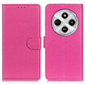 Miniatyrbild 1 av 6: Xiaomi Redmi 14C Fodral Litchi Läder Rosa