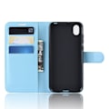 Miniatyrbild 3 av 5: Huawei Y5 (2019) - Litchi Plånboksfodral - Ljus Blå LightBlue Ljus Blå