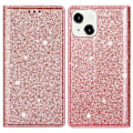 Miniatyrbild 1 av 6: iPhone 15 Plus Fodral Flip Glitter Roséguld