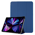 Miniatyrbild 1 av 5: iPad Pro 11 (2018/2020/2021) - Tri-Fold Läder Fodral - Mörk Blå Mörkblå