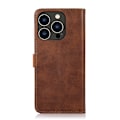 Miniatyrbild 3 av 6: KHAZNEH iPhone 14 Pro Fodral Dual-Color Läder Brun
