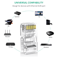 Miniatyrbild 4 av 6: UGREEN 10-PACK Cat6/Cat6e UTP RJ45 Kontaktdon