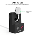 Miniatyrbild 4 av 6: AHASTYLE Apple Watch Laddningsställ Gamepad Silikon Svart