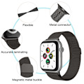 Miniatyrbild 5 av 6: ColorPop Milanese Loop Metall Armband Apple Watch 38/40/41 mm Grå