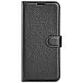 Miniatyrbild 6 av 6: iPhone 16 Pro Fodral Litchi Läder Svart