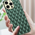 Miniatyrbild 5 av 5: GKK iPhone 16 Pro Max Skal Diamond Hybrid Läder Champagne