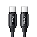 Miniatyrbild 1 av 6: Mcdodo 2m 240W PD USB-C - USB-C Nylonkabel Svart