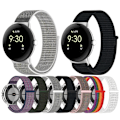 Miniatyrbild 6 av 6: Google Pixel Watch / Watch 2 Nylon Loop Armband Vit
