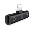 Miniatyrbild 1 av 6: Lightning Splitter x2 Lightning Port Med Stöd För Volymkontroll - Svart