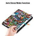 Miniatyrbild 4 av 6: Lenovo Tab P12 Fodral Tri-Fold Läder Graffiti