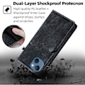 Miniatyrbild 6 av 6: iPhone 15 Plus Fodral RFID Flip Retro Svart