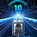 Miniatyrbild 3 av 6: UGREEN Cat8-Cat5 RJ45 Nätverksadapter 10Gbit/s Blå