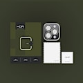 Miniatyrbild 2 av 4: HOFI iPhone 16 Pro / 16 Pro Max Linsskydd CamRing Pro+