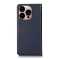 Miniatyrbild 3 av 6: KHAZNEH iPhone 14 Pro Max Fodral Äkta Läder Blå