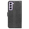 Miniatyrbild 6 av 6: Samsung Galaxy S23 Fodral Litchi Läder Svart