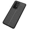 Miniatyrbild 2 av 5: Huawei P40 Pro - Litchi Textur Skal - Svart Black Svart