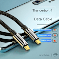 Miniatyrbild 3 av 5: Thunderbolt 4 Kabel 50cm USB-C 100W 8K 60Hz PD Svart