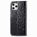 Miniatyrbild 2 av 5: iPhone 12 Pro Max - Mandala Läder Fodral - Svart Black Svart