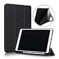 Miniatyrbild 1 av 6: iPad 10.2 2019/2020/2021 Fodral Läder Tri-Fold Pennhållare Svart