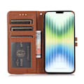 Miniatyrbild 4 av 6: iPhone 14 Fodral Vävd Textur Brun