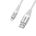 Miniatyrbild 1 av 2: OtterBox Premium 1m Lightning - USB-A Kabel Nylonflätad Vit
