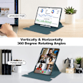 Miniatyrbild 4 av 6: Samsung Galaxy Tab S10 Ultra Fodral 360° Rotation Grön