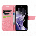 Miniatyrbild 2 av 6: Xiaomi Redmi Note 14 Pro 5G Fodral Läder Fjäril Tryck Rosa