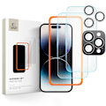 Miniatyrbild 1 av 6: Tech-Protect iPhone 16 Pro Max 3-PACK Skärmskydd/Linsskydd