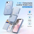 Miniatyrbild 3 av 6: DUX DUCIS iPhone 16e 2in1 Magnet Fodral Lawa Series Blå